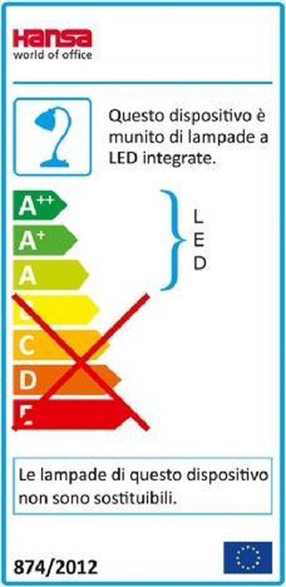 Hansa Bureaulamp 4 Stars, Led-lamp, Zilver - Silver