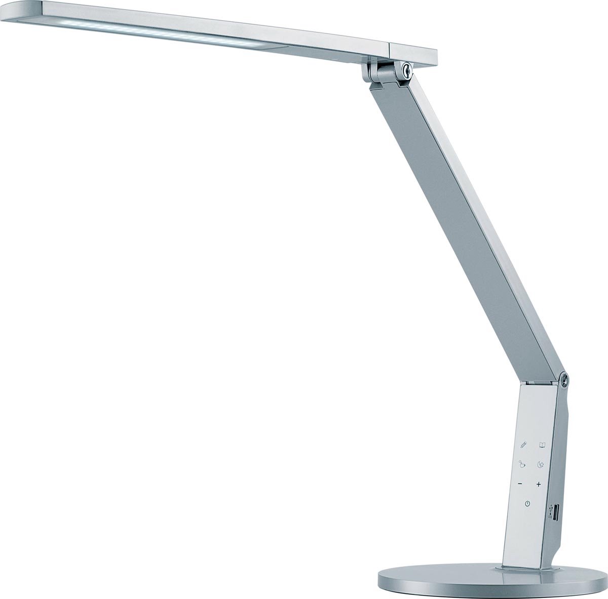 Hansa Bureaulamp Vario Plus, Led-lamp, Zilver - Silver