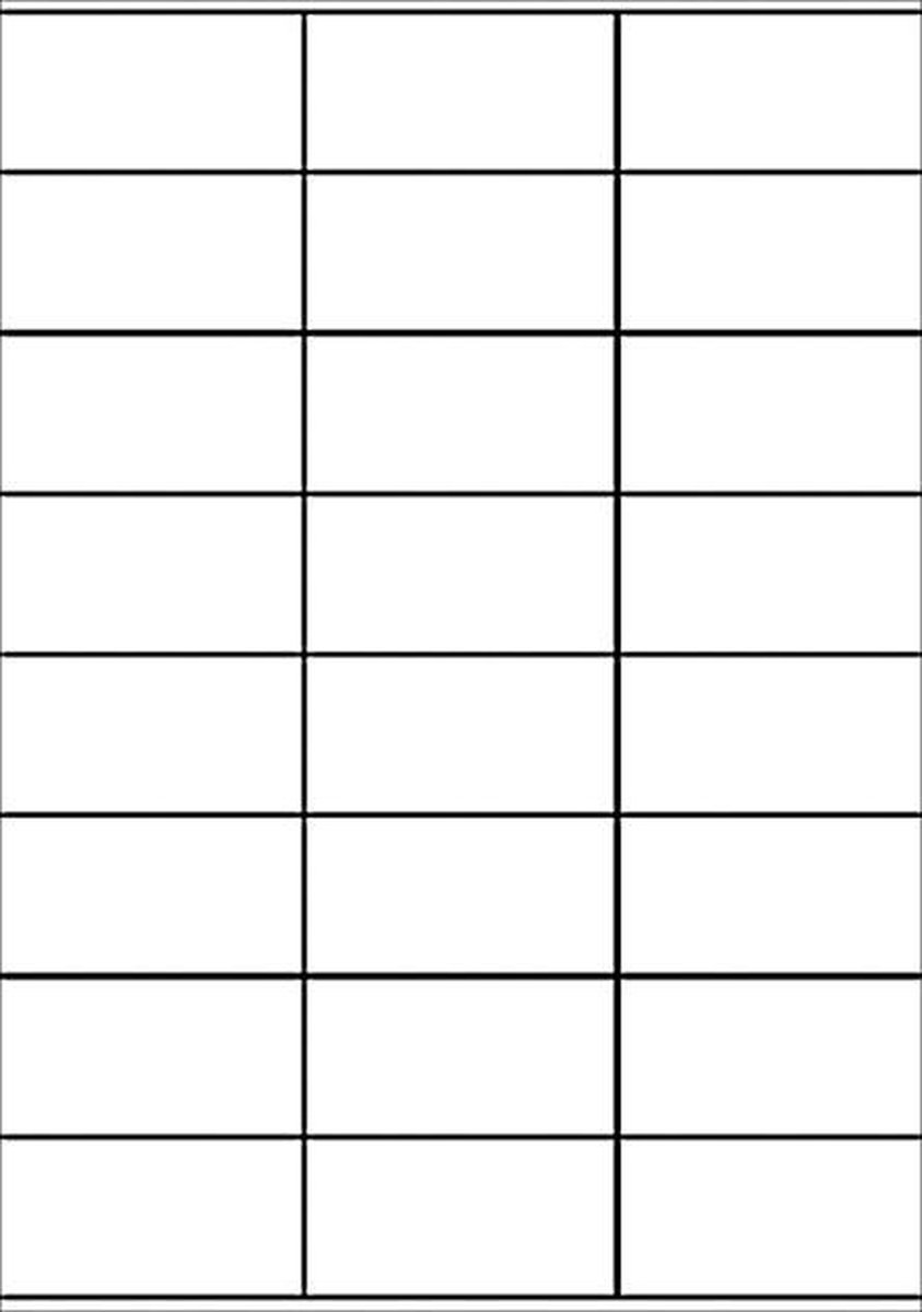 Avery te Etiketten Quickpeel Ft 70 X 36 Mm (B X H),2.400 Stuks, 24 Per Blad, Doos Van 100 Blad - Wit