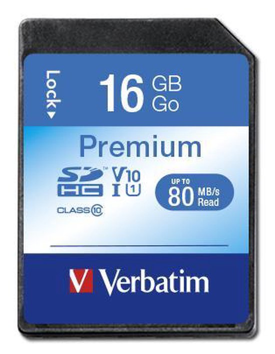 Verbatim Sdhc Geheugenkaart, Klasse 10, 16 Gb