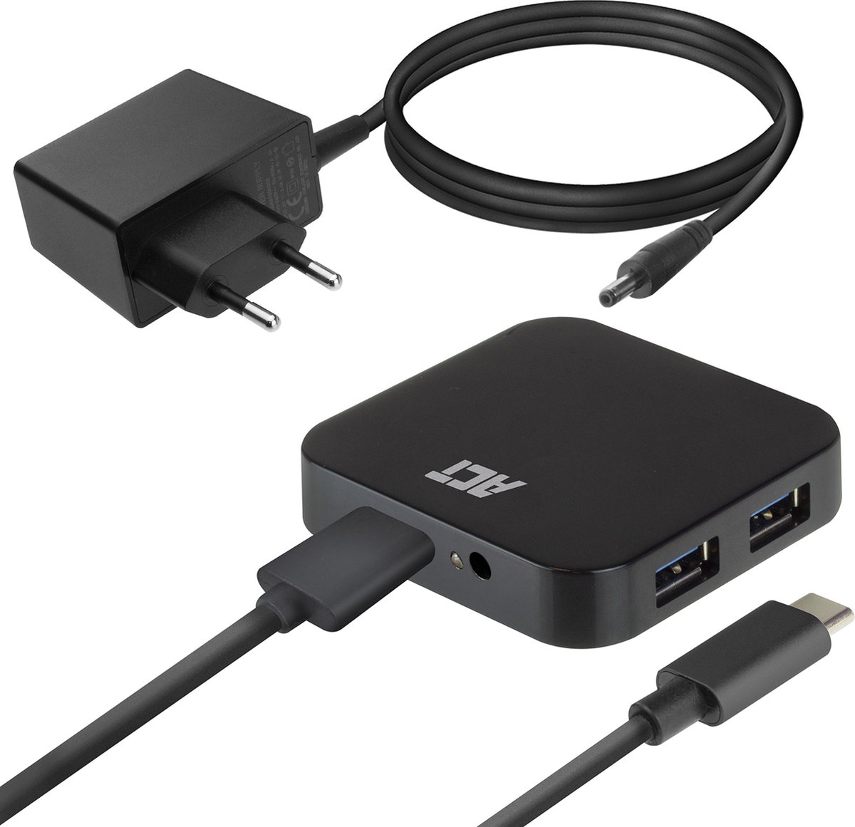 ACT AC6410 USB-C hub met adapter