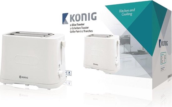 Konig Broodrooster 700 W - Wit