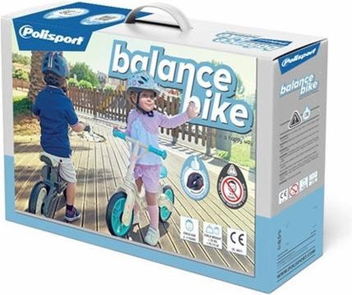 Polisport Balanca Bike Loopfiets Loopfiets Met 2 Wielen 10 Inch Junior Crème/ - Wit
