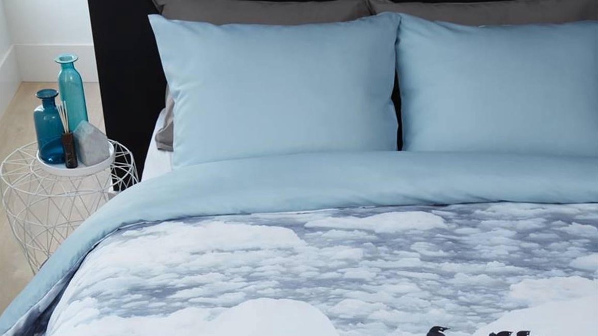 AMBIANTE Poul Dekbedovertrek - Lits-jumeaux (240x200/220 Cm + 2 Slopen) - Microvezel - Grey - Grijs