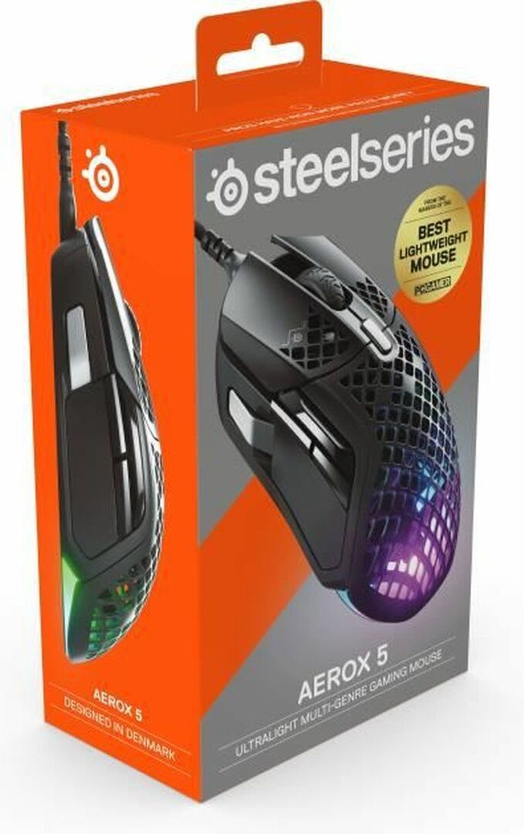 Steelseries Aerox 5 Bedrade Gaming Muis - Zwart