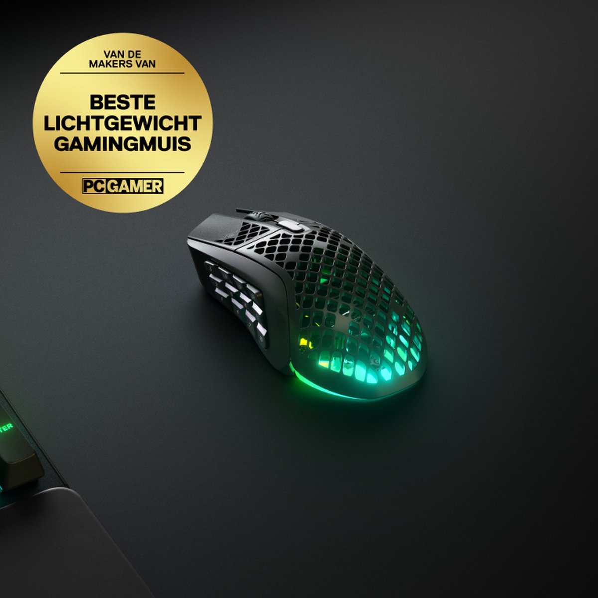 Steelseries Aerox 9 Draadloze Gaming Muis - Zwart