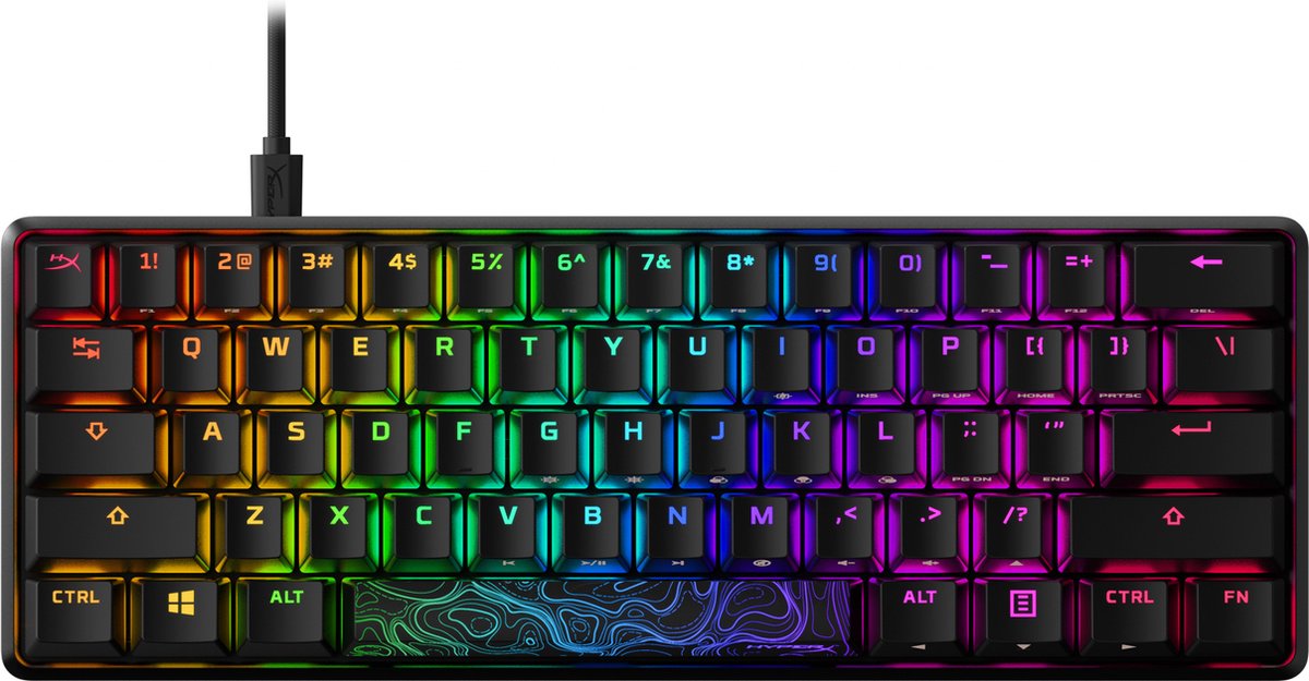 HyperX Alloy Origins 60 Mechanisch Gaming Toetsenbord Aqua Qwerty