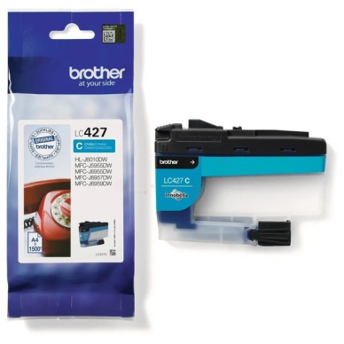 Brother Inktcartridge cyaan, 1500 pagina's LC427C Replace: N/A