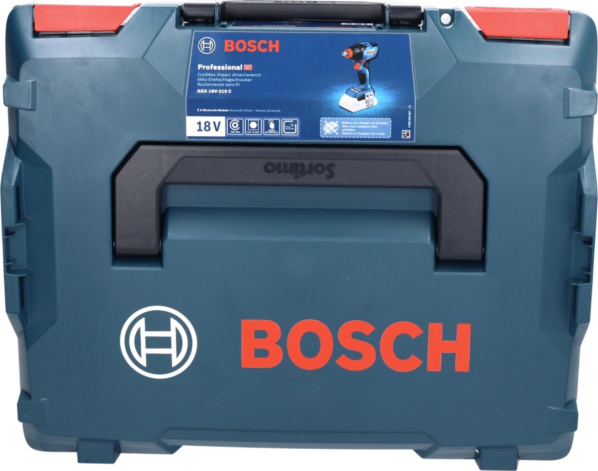 Bosch GDX 18V-210 C | Accu-slag(moer)schroevendraaier | excl. accu en lader in L-BOXX Bosch GDX 18V-210 C | Accu-slag(moer)schroevendraaier | excl. accu en lader in L-BOXX