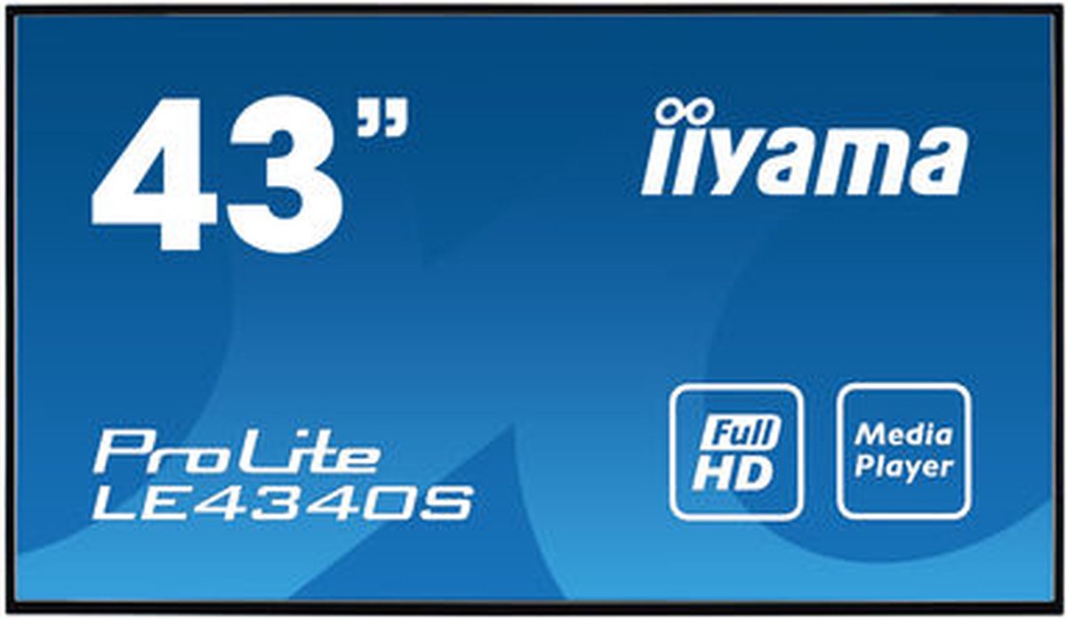 iiyama ProLite LE4340S-B3 monitor - Zwart