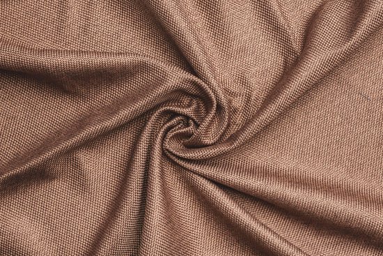 Wt Trading Geweven Verduisterend Gordijn - Larson -Chocolate- Haken - 300x250 Cm - Bruin
