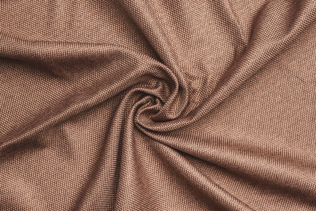 Wt Trading Geweven Verduisterend Gordijn - Larson -Chocolate- Haken - 300x250 Cm - Bruin