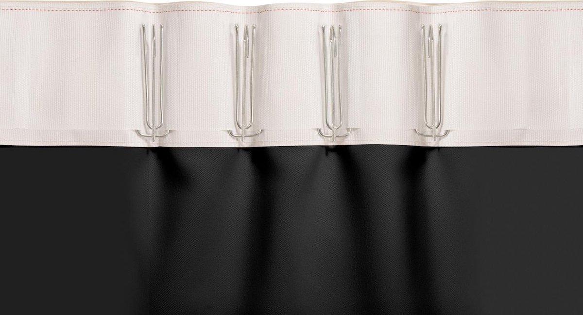 Wt Trading Geweven Verduisterend Gordijn - Larson -Chocolate- Haken - 300x250 Cm - Bruin