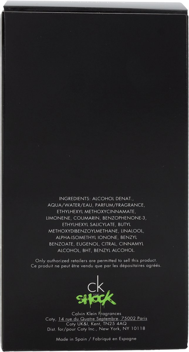 Calvin Klein One Shock Eau de Toilette For Him