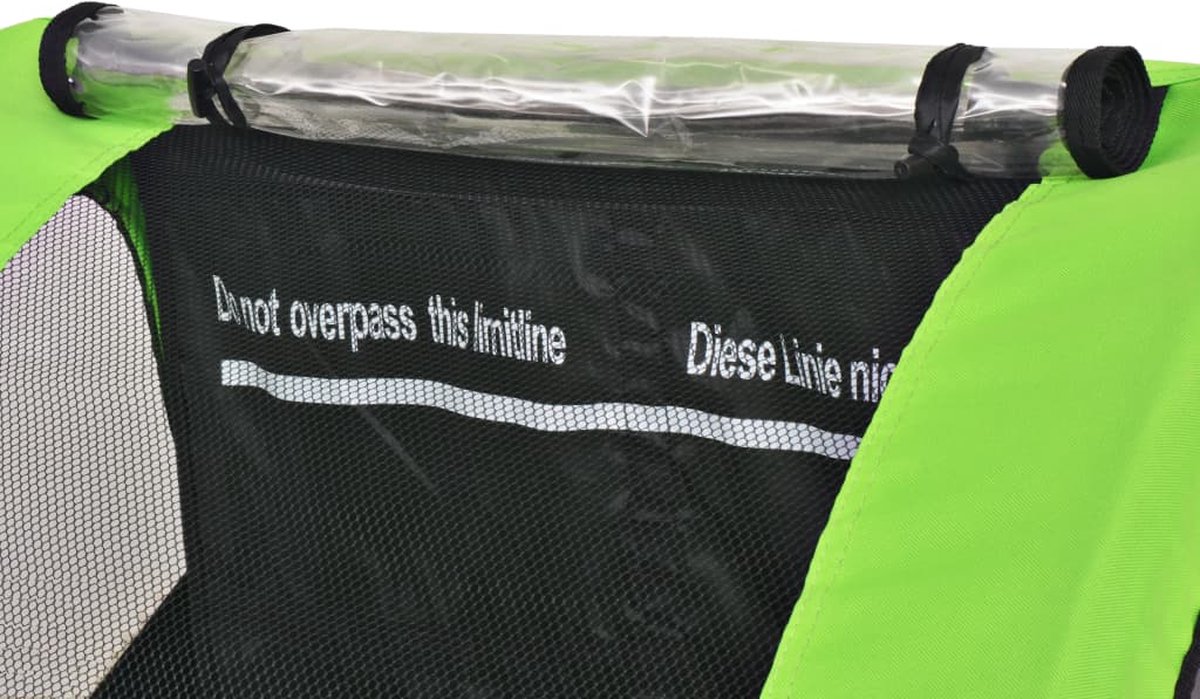 Vidaxl Fietskar Voor Kinderen 30 Kg Grijs En - Groen