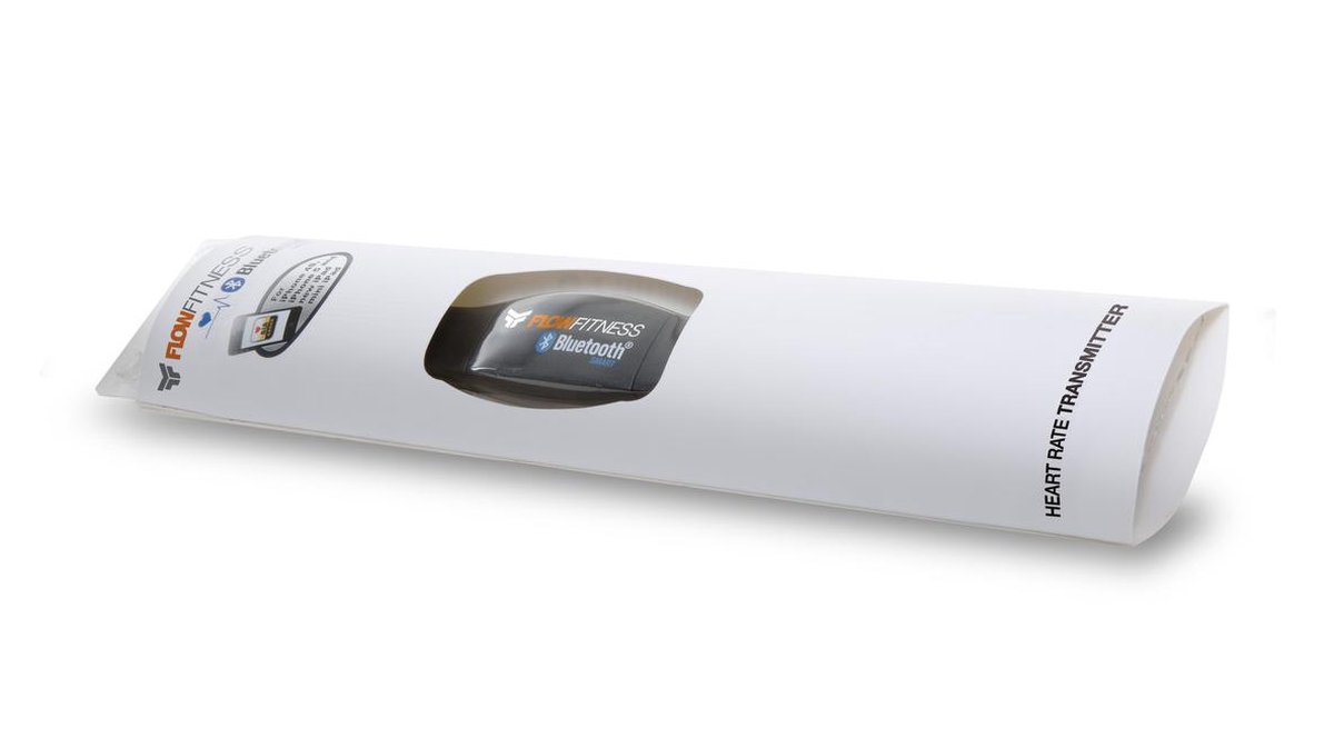 Flow Fitness Bluetooth Borstband - Zwart