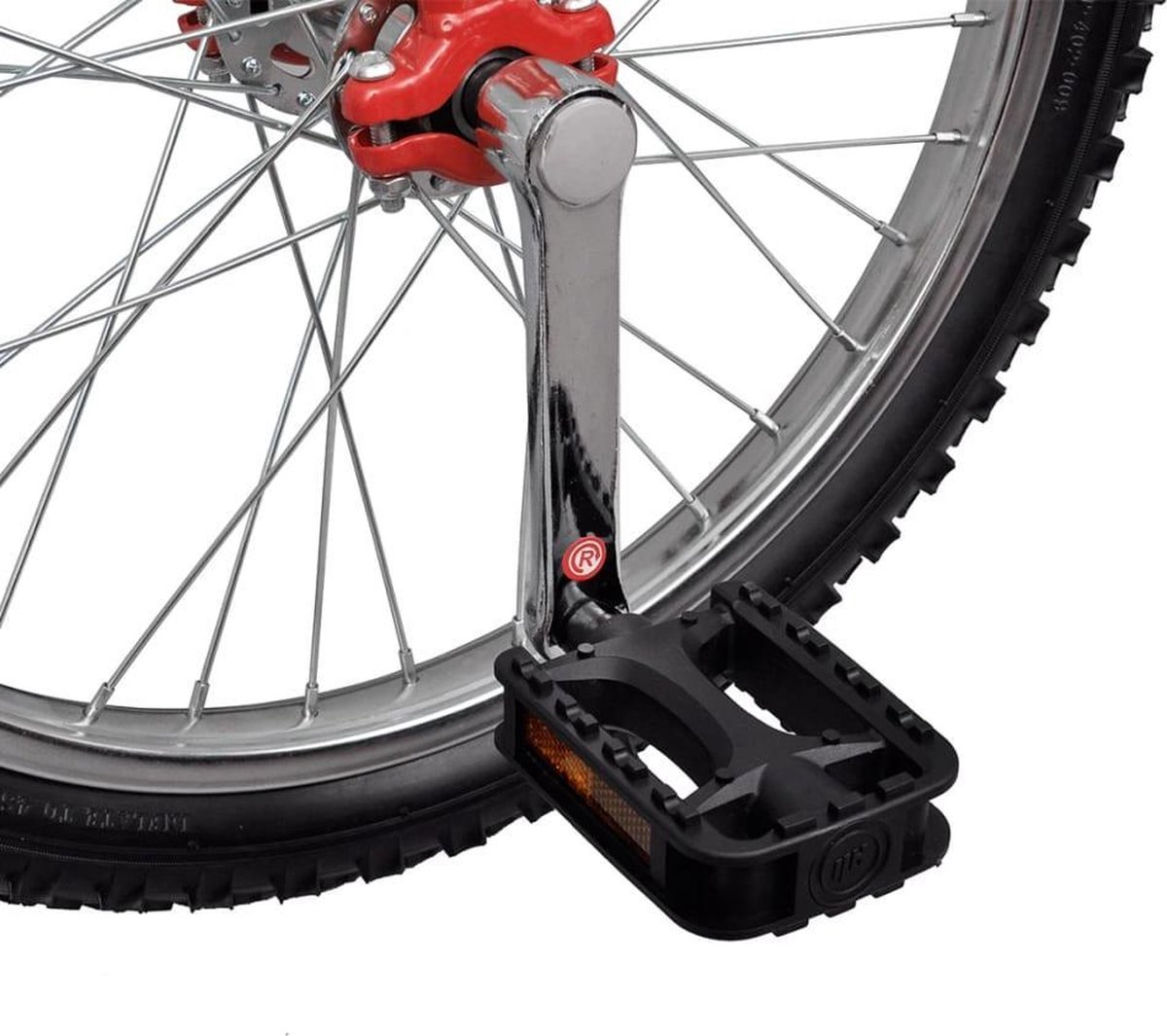 Vidaxl Eenwieler Verstelbaar 20 Inch - Rood