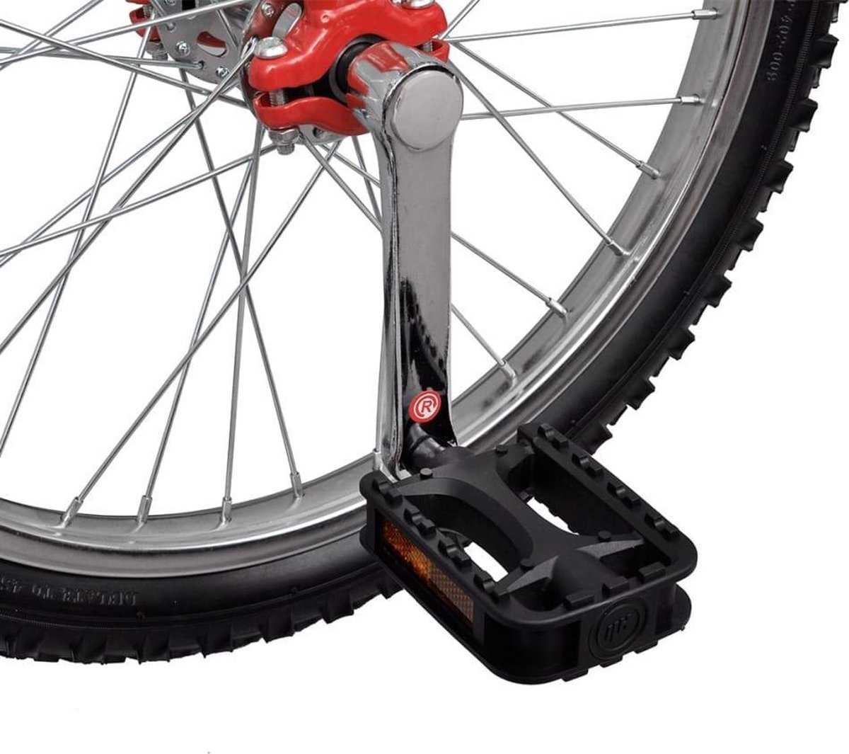 Vidaxl Eenwieler Verstelbaar 16 Inch - Rood