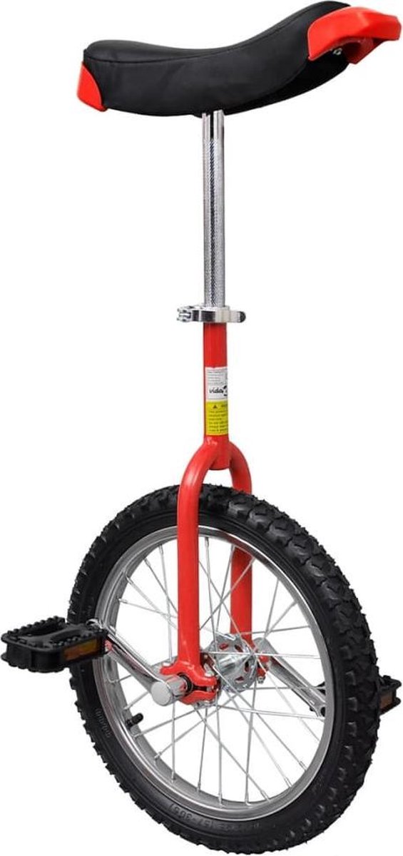 Vidaxl Eenwieler Verstelbaar 16 Inch - Rood