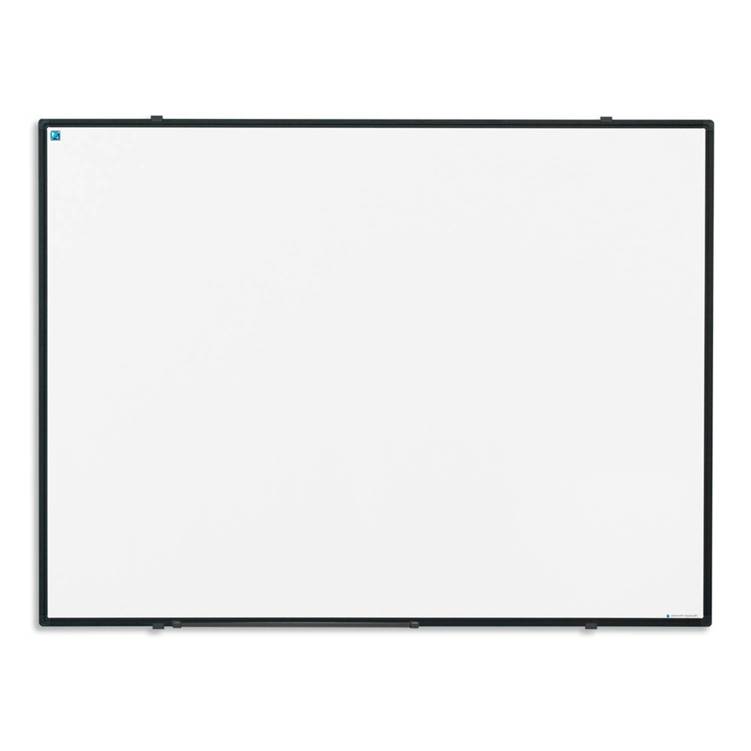 Smit Visual Whiteboard Gelakt Staal - Softline Profiel - 100x150 Cm - Zwart