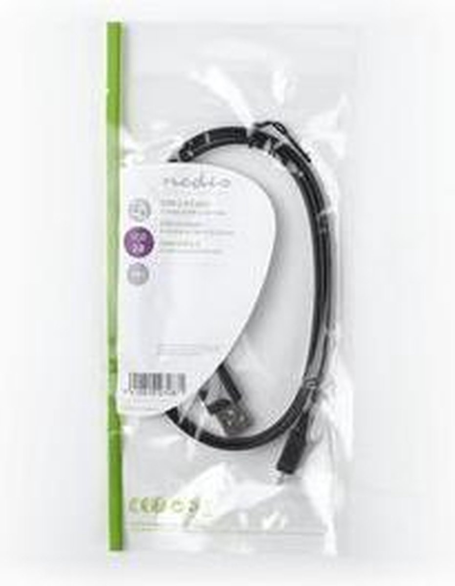 Nedis Usb-kabel 1.00 M - Zwart