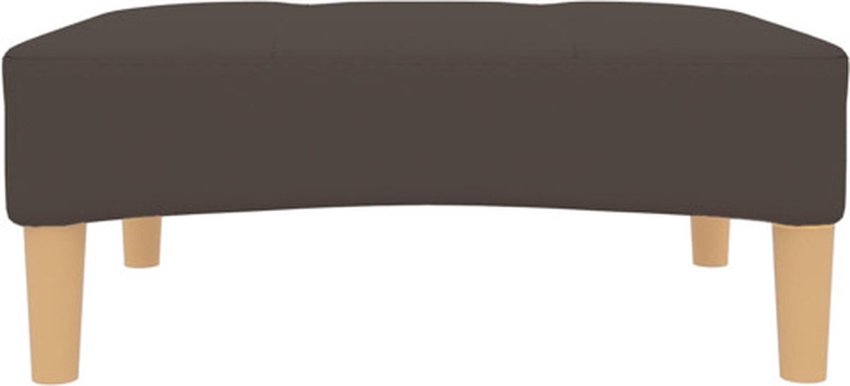 Vidaxl Voetenbank 78x56x32 Cm Stof - Bruin
