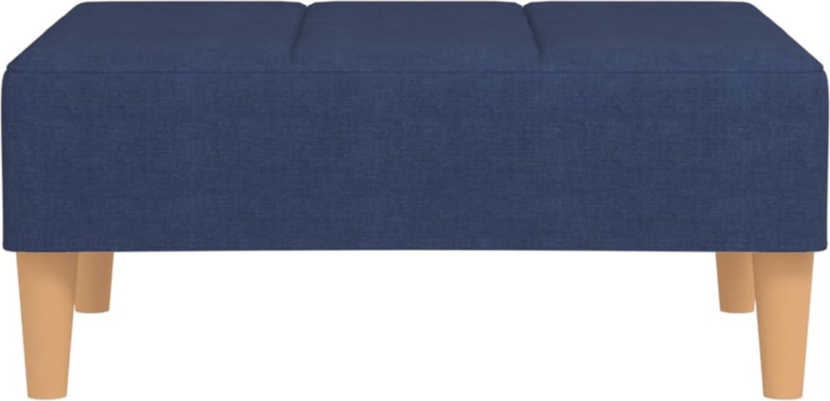 Vidaxl Voetenbank 78x56x32 Cm Stof - Blauw