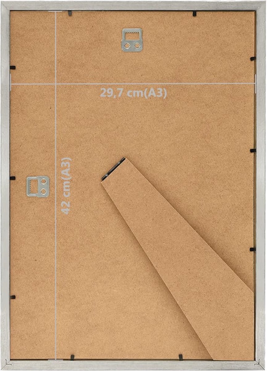Vidaxl Fotolijsten 3 St Voor Wand Of Tafel 29,7x42 Cm Zilverkleurig - Silver