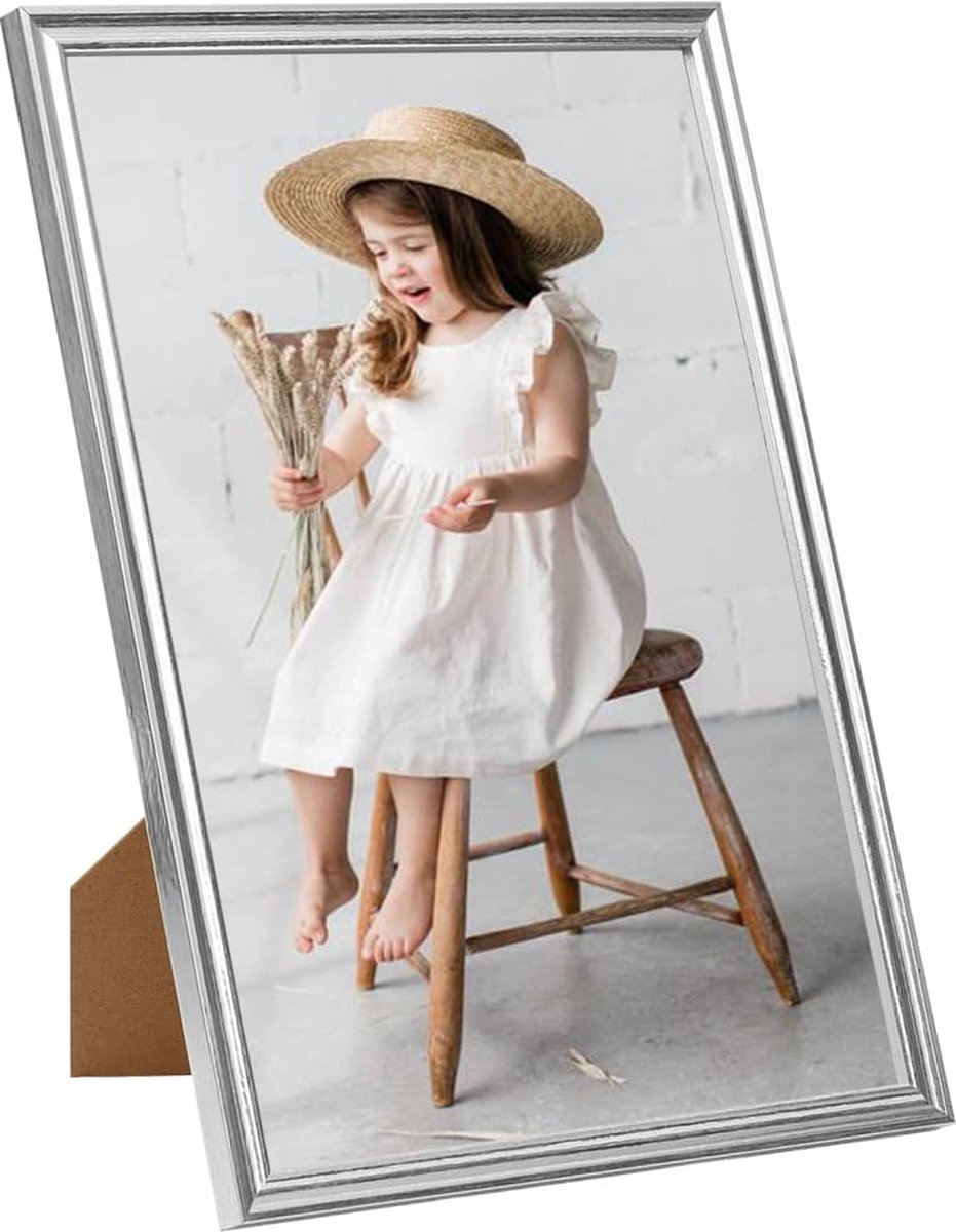 Vidaxl Fotolijsten 3 St Voor Wand Of Tafel 29,7x42 Cm Zilverkleurig - Silver