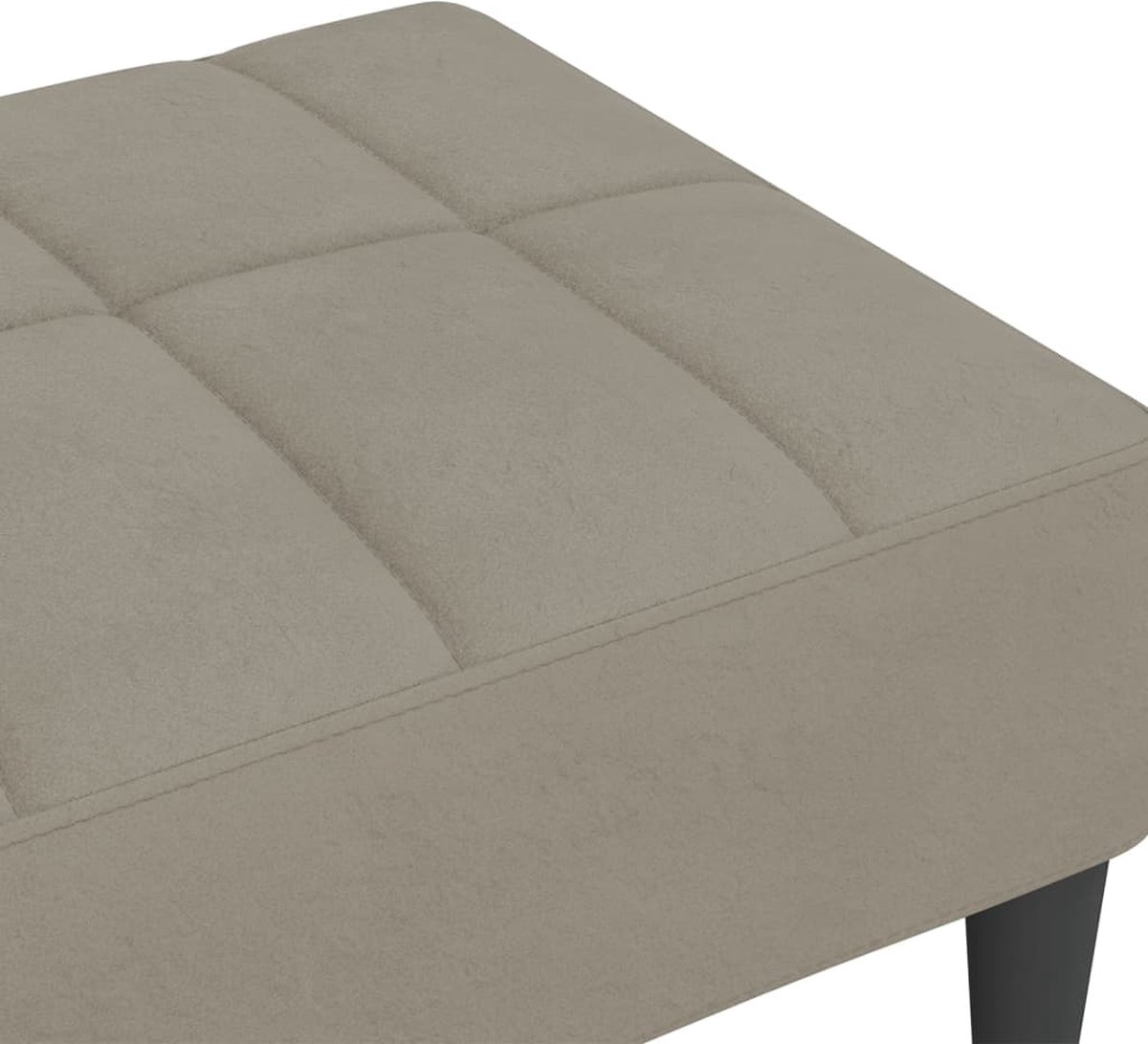 Vidaxl Voetenbank 78x56x32 Cm Fluweel Licht - Grijs