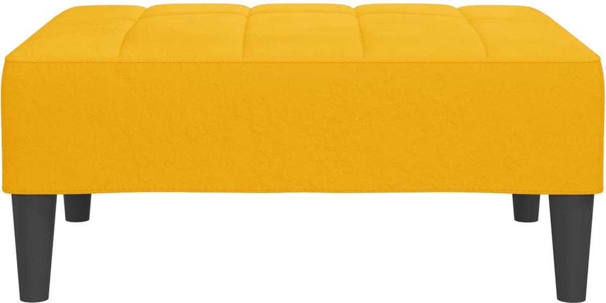 Vidaxl Voetenbank 78x56x32 Cm Fluweel - Geel