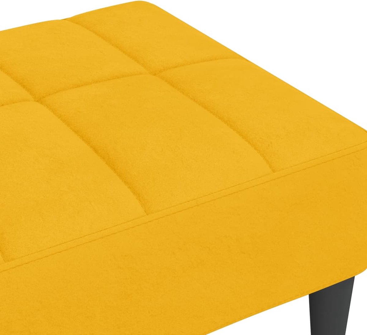 Vidaxl Voetenbank 78x56x32 Cm Fluweel - Geel