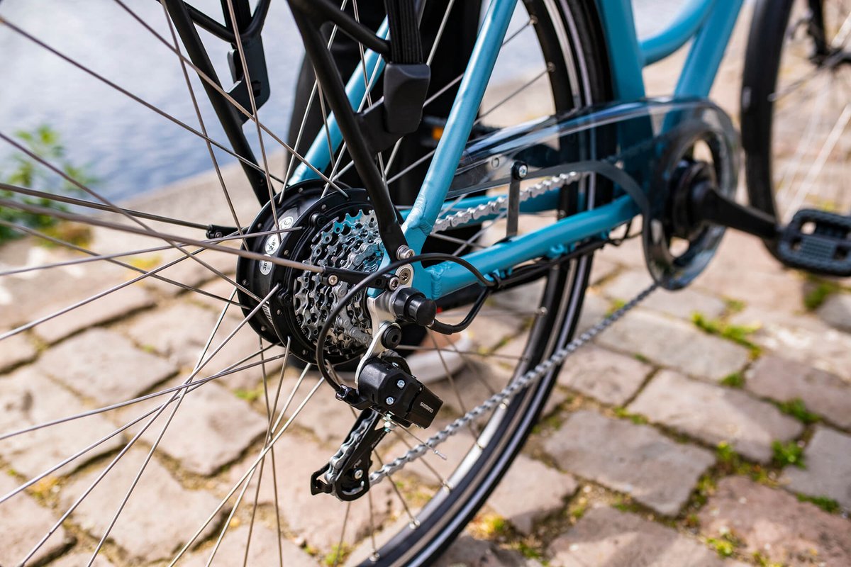 Amigo Elektrische Stadsfiets E-vibe D2 28 Inch 50 Cm Heren 7v V-brakes - Blauw