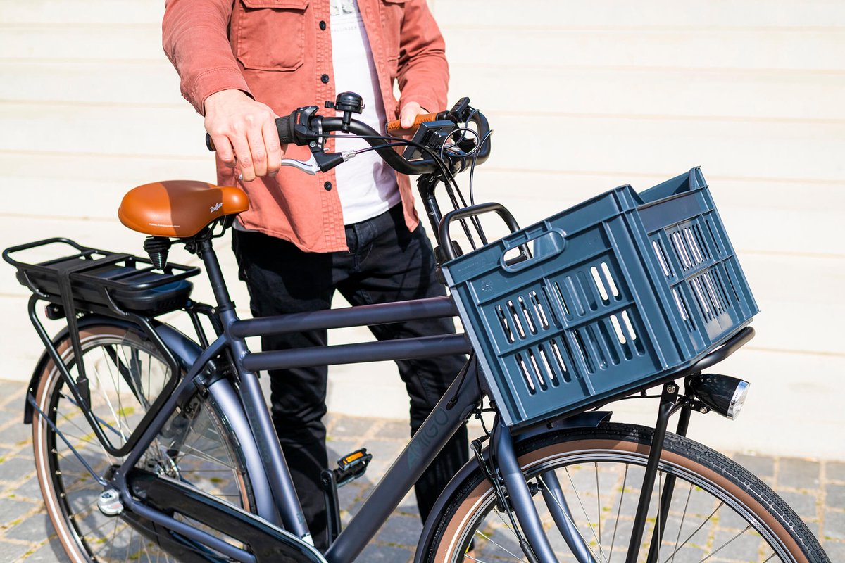 Amigo Elektrische Transportfiets E-strong T2 28 Inch 59 Cm Heren 3v Rollerbrake Matgrijs