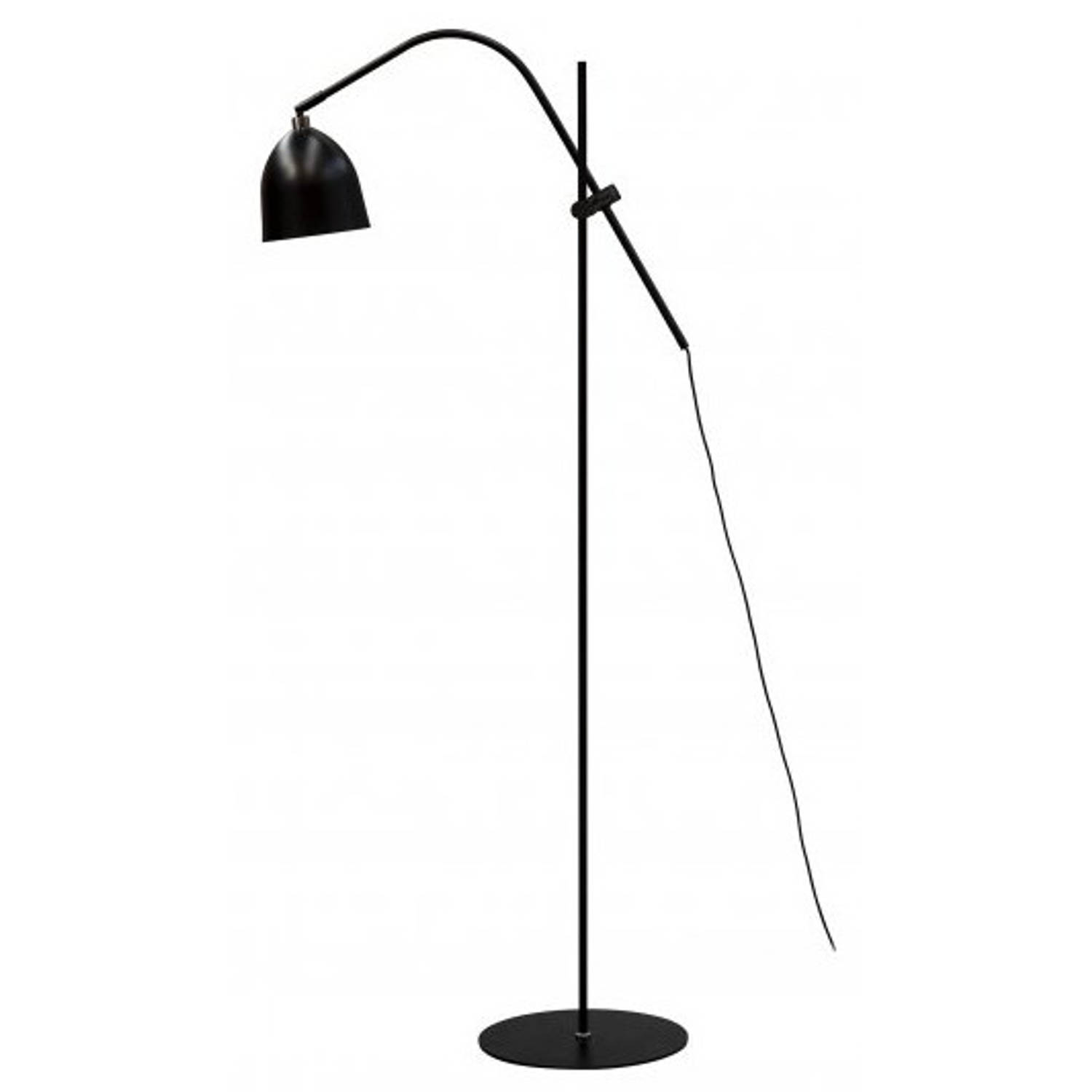 Dyberg Larsen Vloerlamp Easton 30 X 145 Cm E27 Staal 60w - Zwart