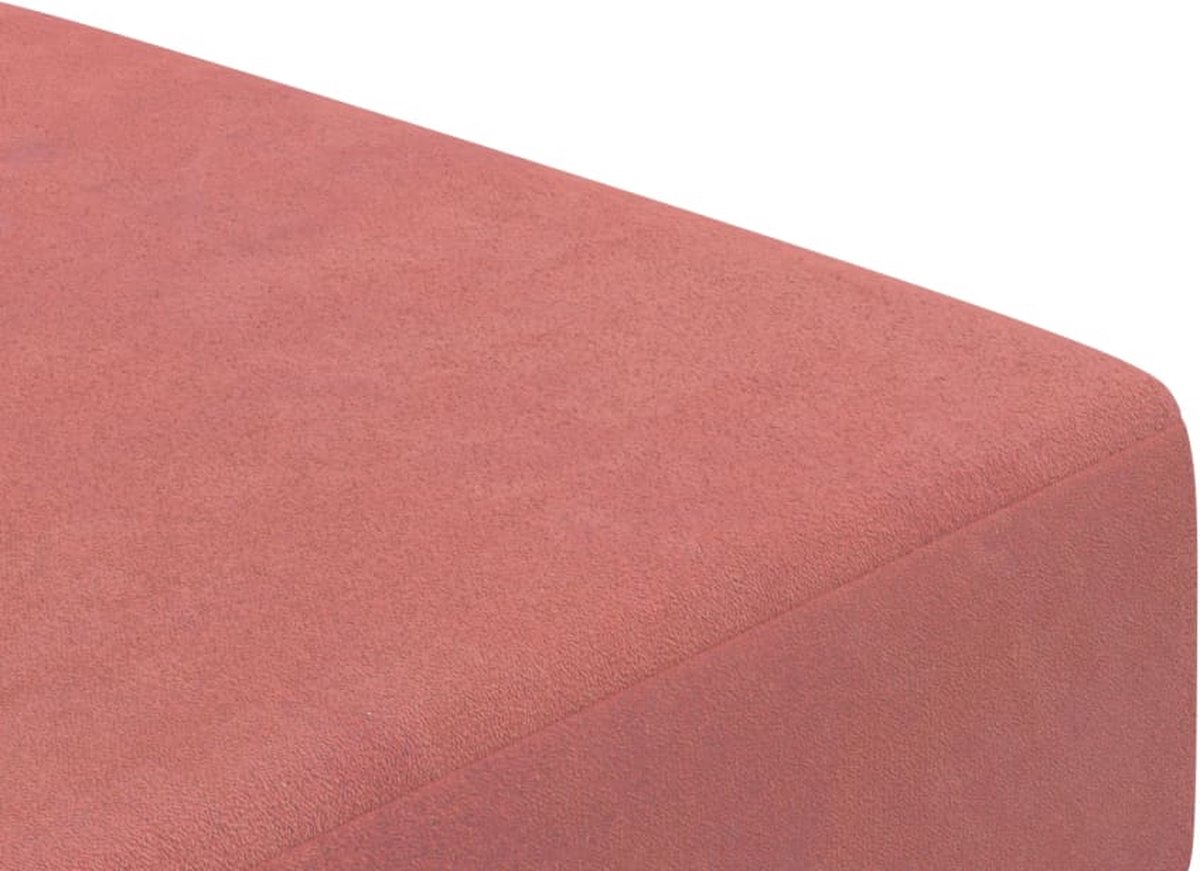 Vidaxl Slaapbank 2-zits Fluweel - Roze