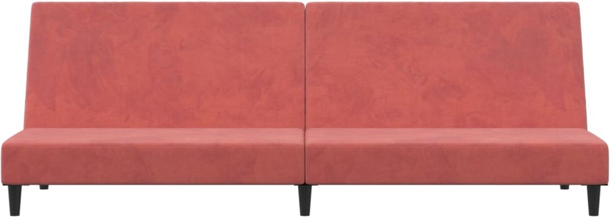 Vidaxl Slaapbank 2-zits Fluweel - Roze