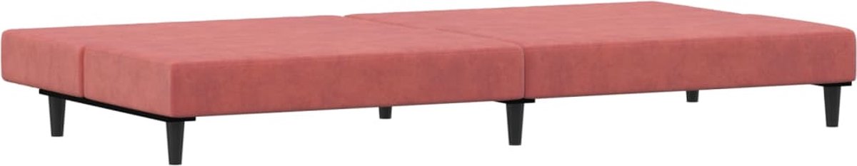 Vidaxl Slaapbank 2-zits Fluweel - Roze