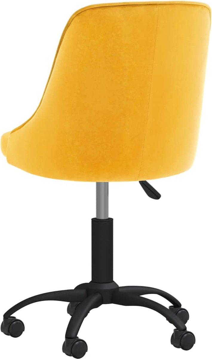 Vidaxl Eetkamerstoelen Draaibaar 2 St Fluweel - Geel