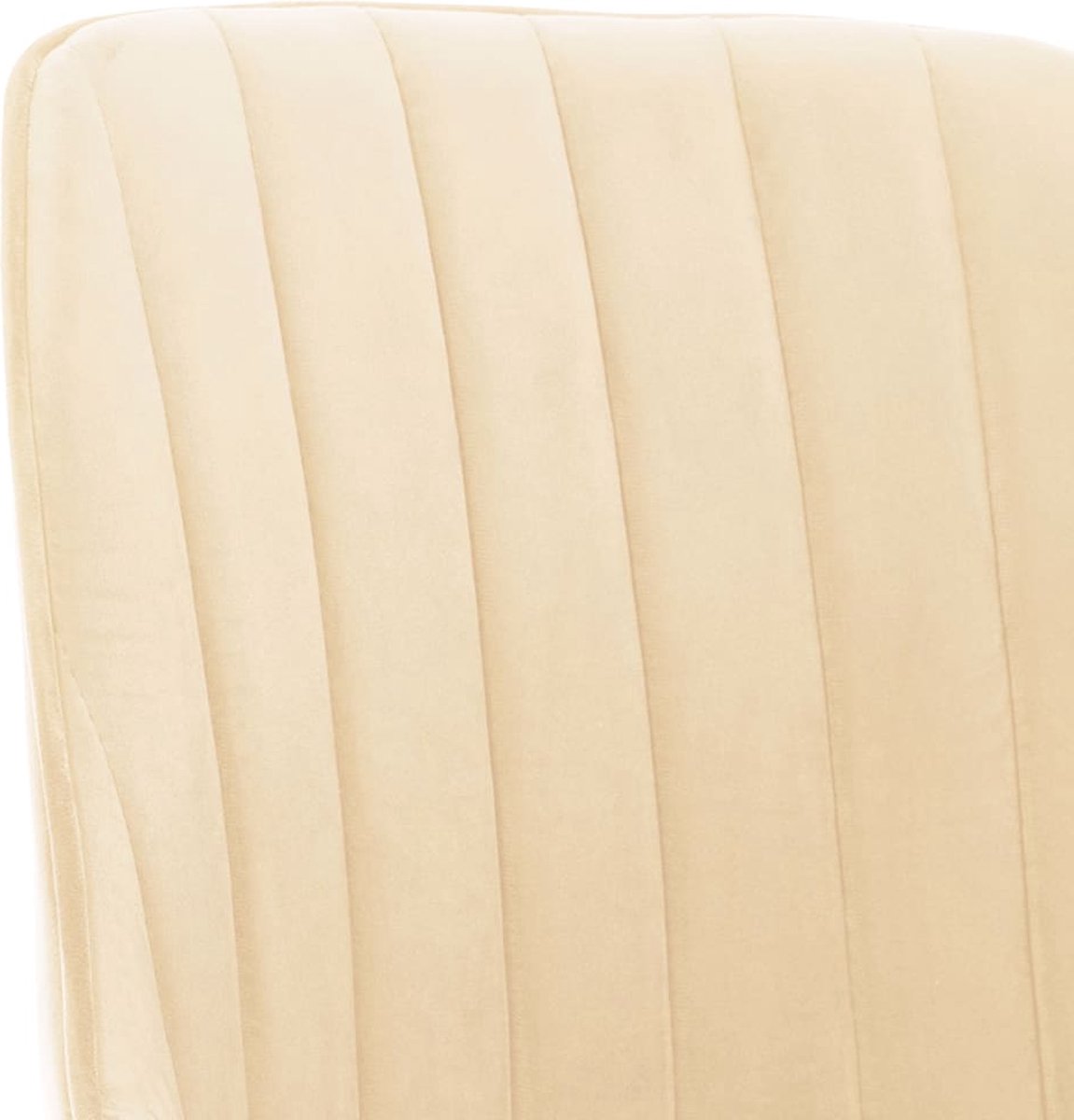 Vidaxl Eetkamerstoelen Draaibaar 2 St Fluweel Crèmekleurig
