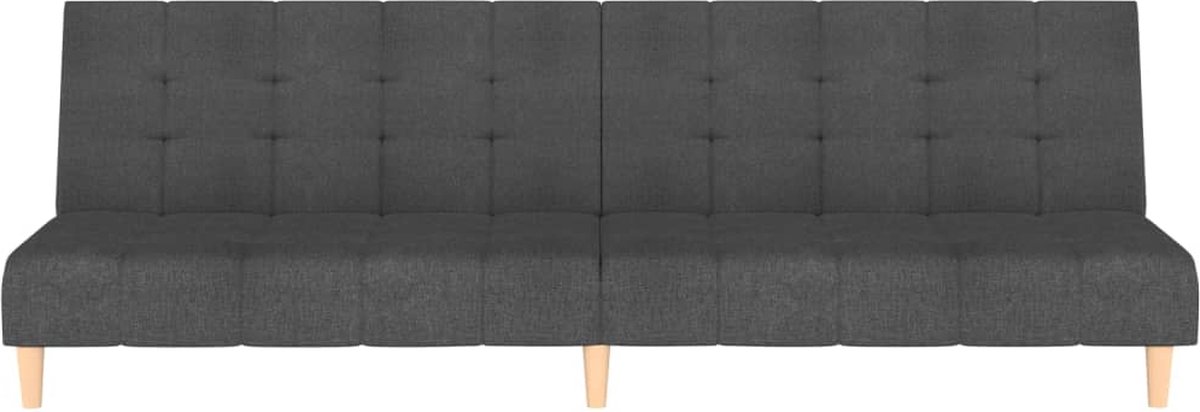 Vidaxl Slaapbank 2-zits Stof Donker - Grijs