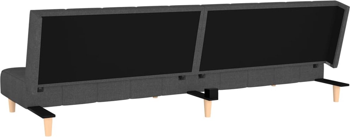 Vidaxl Slaapbank 2-zits Stof Donker - Grijs