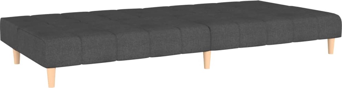 Vidaxl Slaapbank 2-zits Stof Donker - Grijs