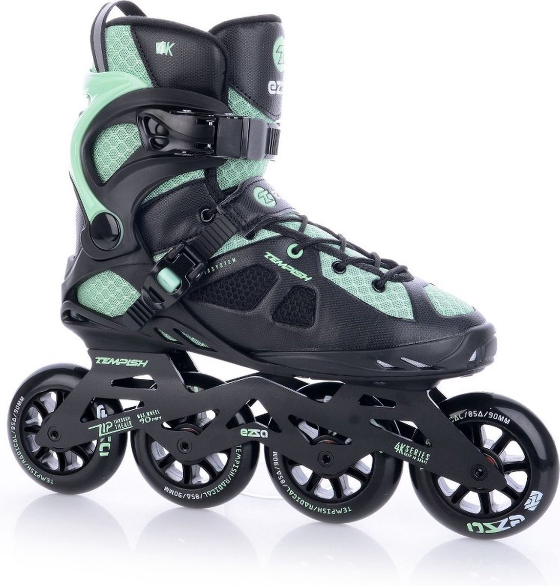 Tempish Inlineskates Ezza 85a Aluminium/nylon/zwart Mt 40 - Groen