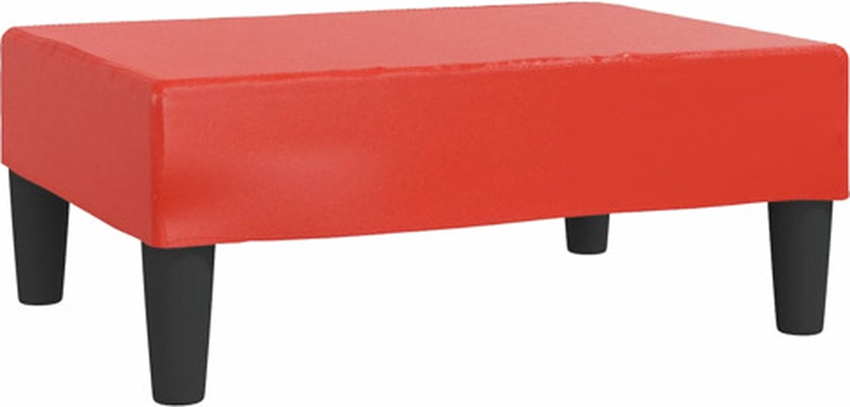 Vidaxl Voetenbank 78x56x32 Cm Kunstleer - Rood