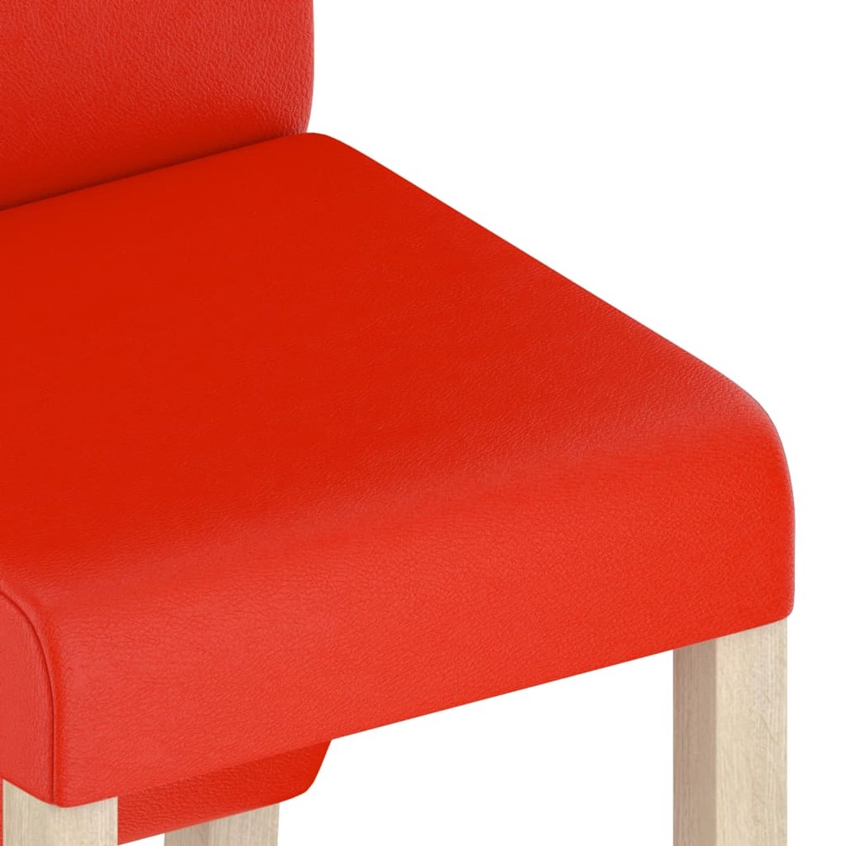 Vidaxl Eetkamerstoelen 2 St Kunstleer - Rood