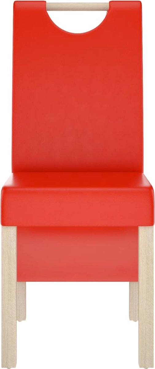 Vidaxl Eetkamerstoelen 2 St Kunstleer - Rood
