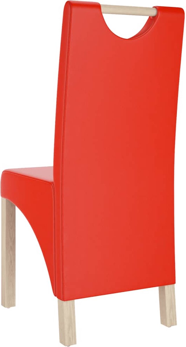 Vidaxl Eetkamerstoelen 2 St Kunstleer - Rood