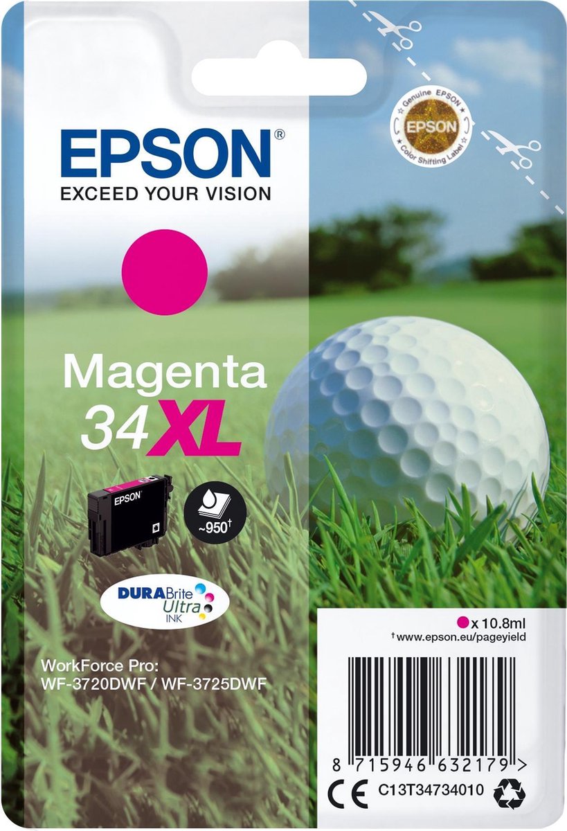 Epson 34XL - Inktcartrdige / - Magenta