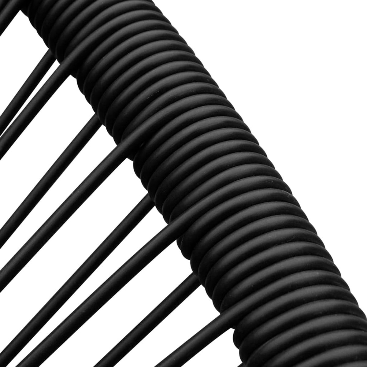 Vidaxl Tuinschommelstoel Poly Rattan - Zwart